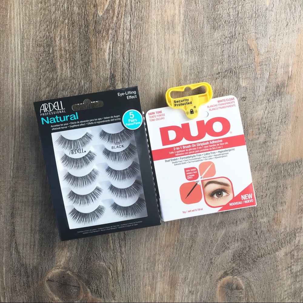 False Lashes + Glue